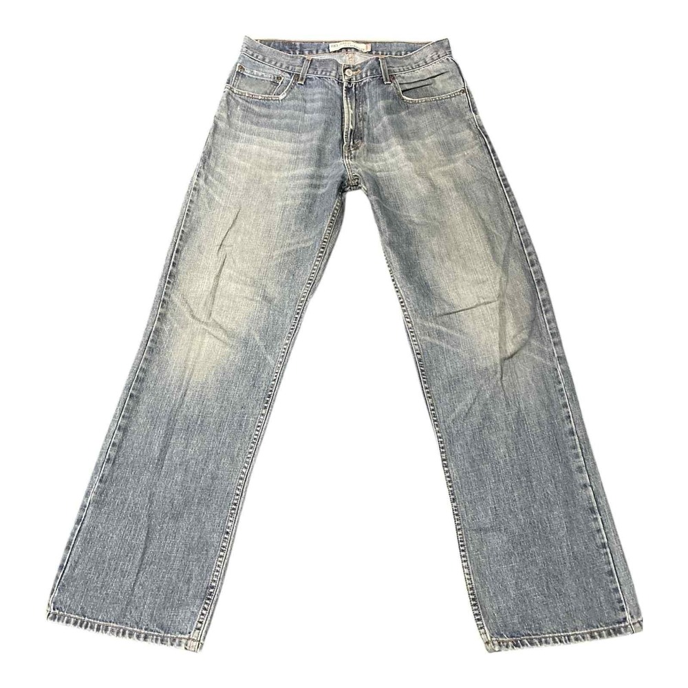 Levis Jeans Mens 34x34 Blue 559 Relaxed Straight Medium Wash Zip Fly Red Tab